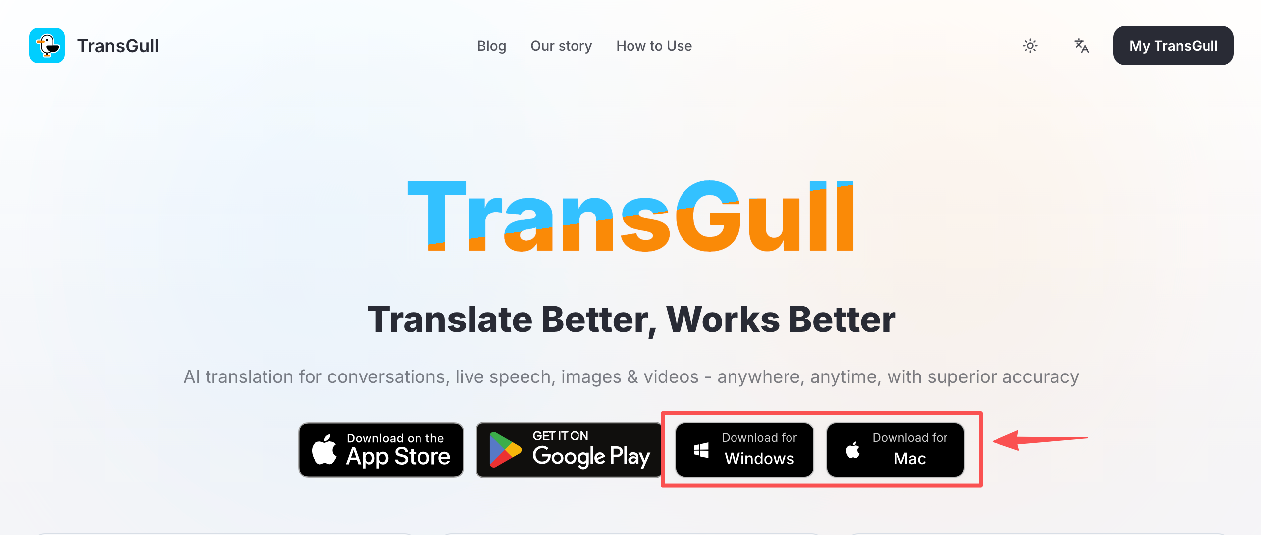 TransGull download page